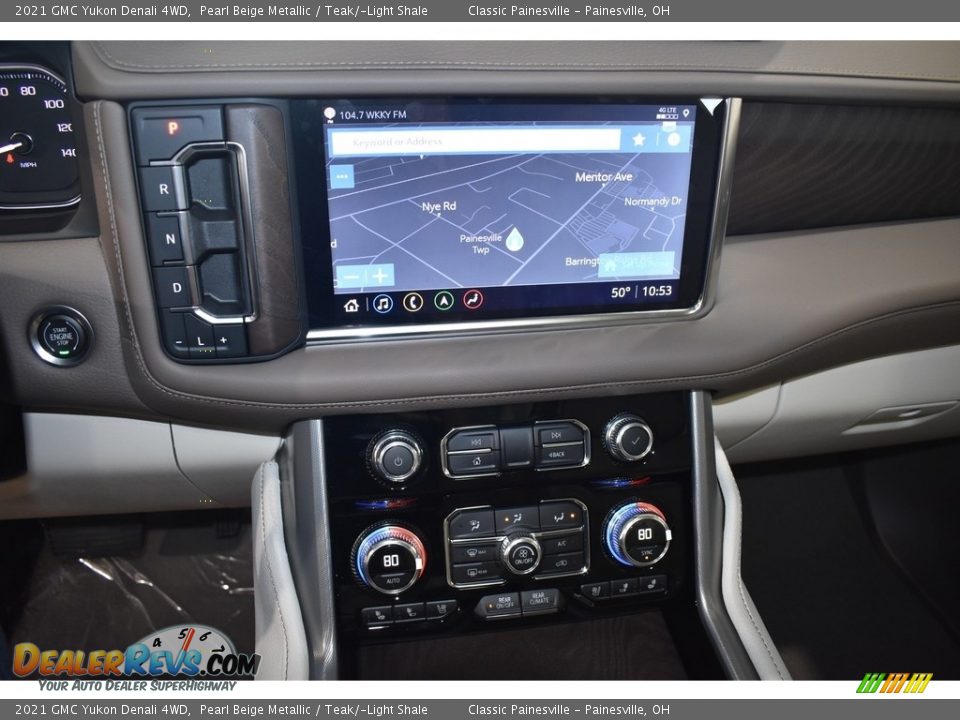 2021 GMC Yukon Denali 4WD Pearl Beige Metallic / Teak/­Light Shale Photo #14