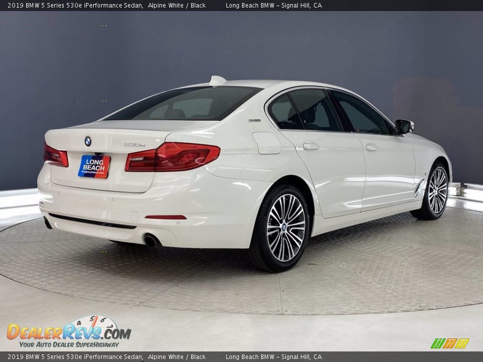 2019 BMW 5 Series 530e iPerformance Sedan Alpine White / Black Photo #5