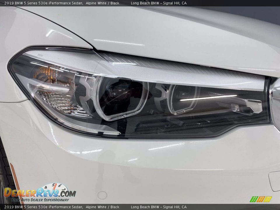 2019 BMW 5 Series 530e iPerformance Sedan Alpine White / Black Photo #7
