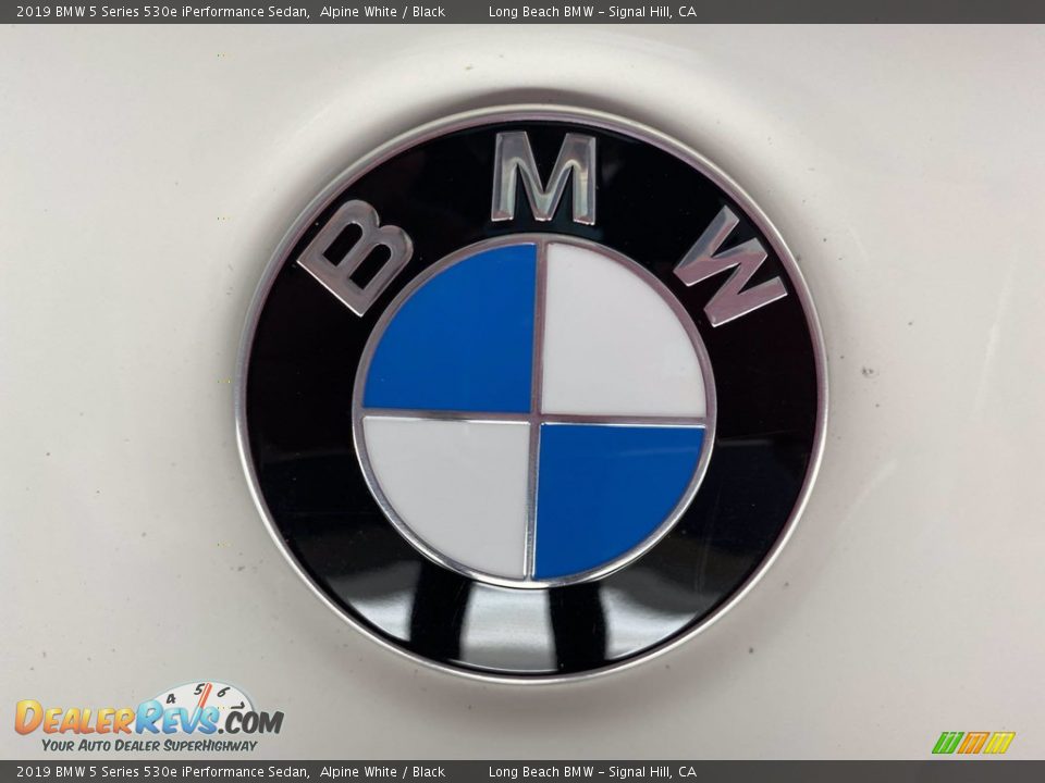 2019 BMW 5 Series 530e iPerformance Sedan Alpine White / Black Photo #10
