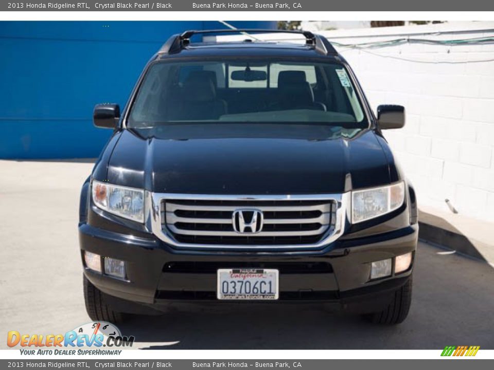 2013 Honda Ridgeline RTL Crystal Black Pearl / Black Photo #7