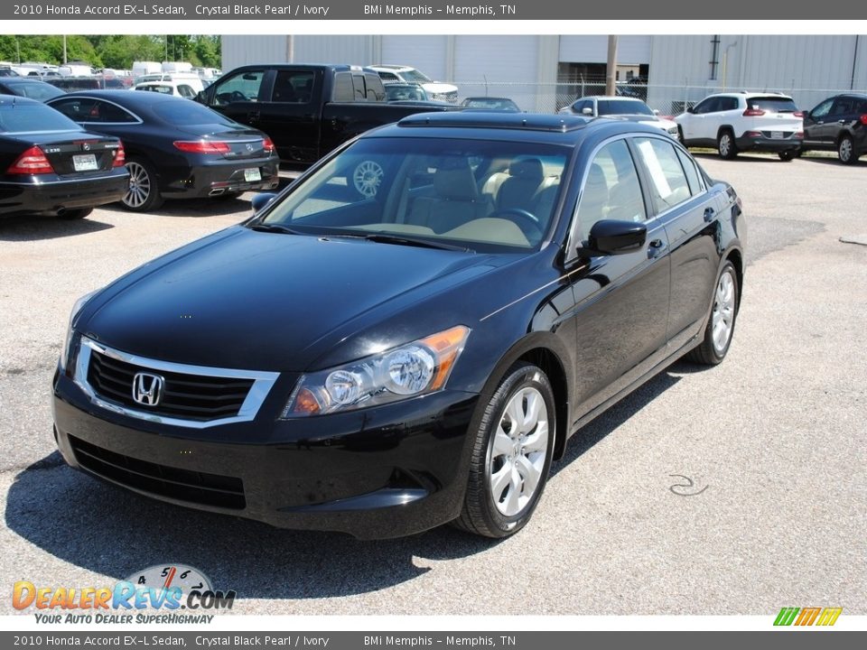 2010 Honda Accord EX-L Sedan Crystal Black Pearl / Ivory Photo #1