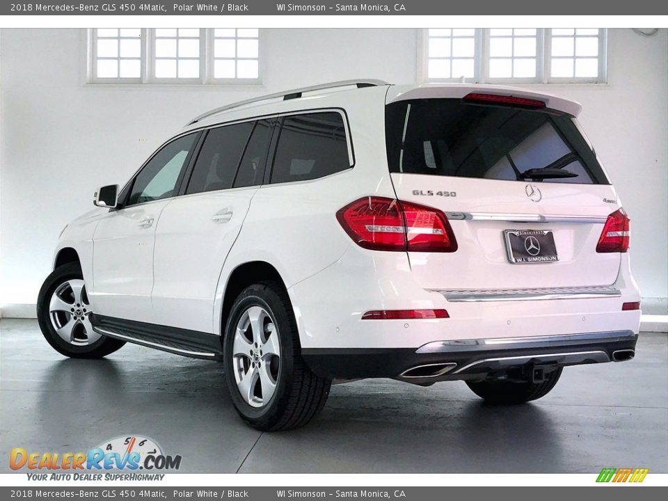 2018 Mercedes-Benz GLS 450 4Matic Polar White / Black Photo #10