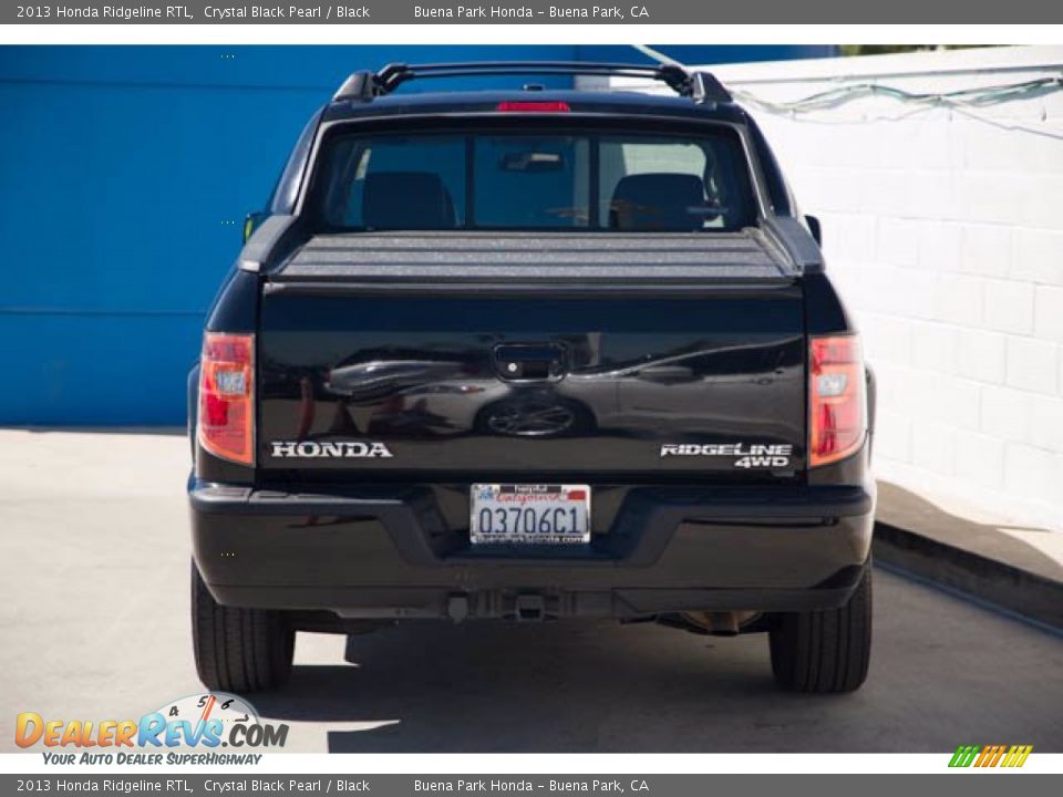 2013 Honda Ridgeline RTL Crystal Black Pearl / Black Photo #9