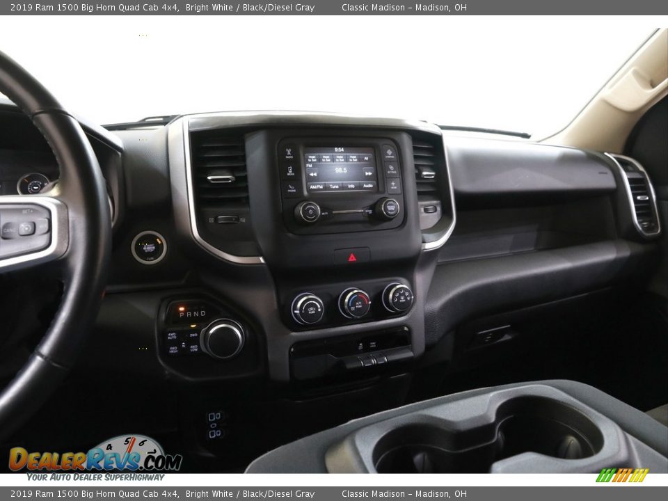 2019 Ram 1500 Big Horn Quad Cab 4x4 Bright White / Black/Diesel Gray Photo #9