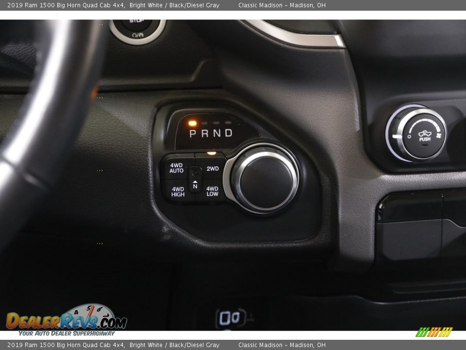 2019 Ram 1500 Big Horn Quad Cab 4x4 Bright White / Black/Diesel Gray Photo #10