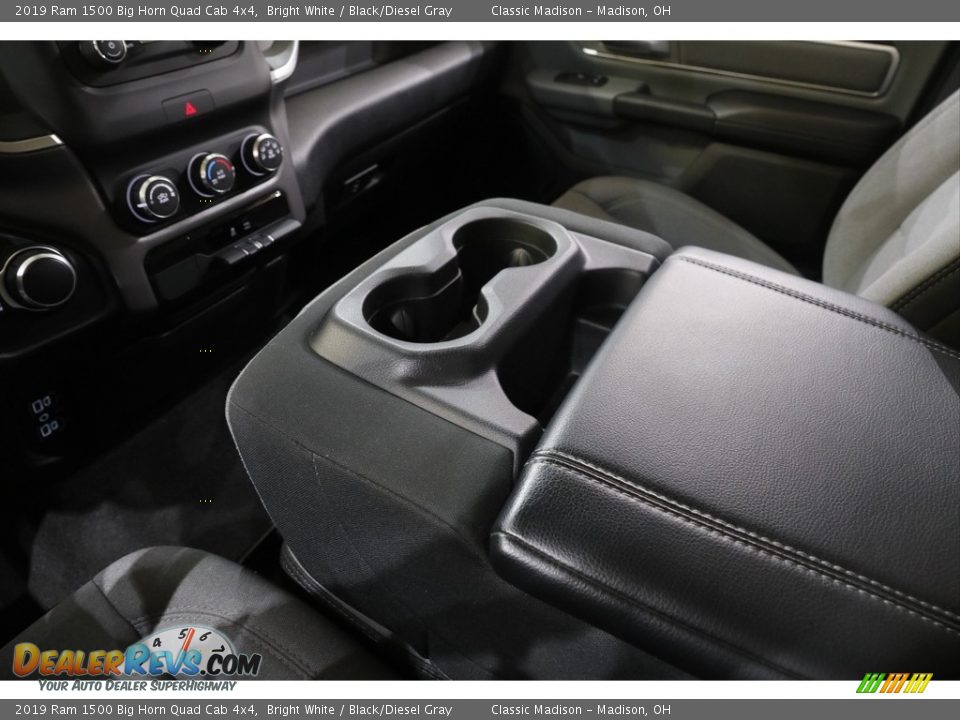 2019 Ram 1500 Big Horn Quad Cab 4x4 Bright White / Black/Diesel Gray Photo #13