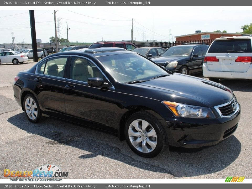 2010 Honda Accord EX-L Sedan Crystal Black Pearl / Ivory Photo #7