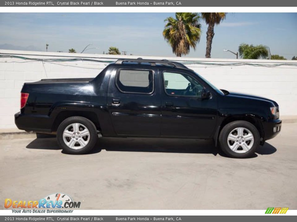 2013 Honda Ridgeline RTL Crystal Black Pearl / Black Photo #14