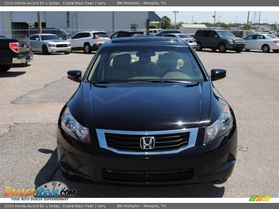 2010 Honda Accord EX-L Sedan Crystal Black Pearl / Ivory Photo #8