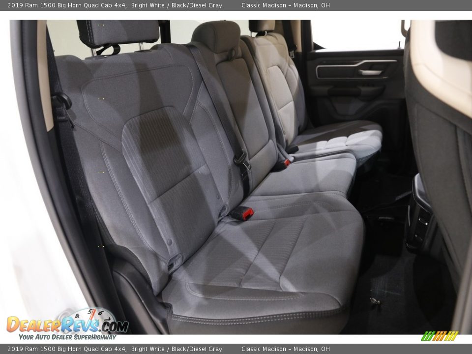 2019 Ram 1500 Big Horn Quad Cab 4x4 Bright White / Black/Diesel Gray Photo #15