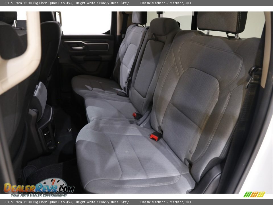 2019 Ram 1500 Big Horn Quad Cab 4x4 Bright White / Black/Diesel Gray Photo #16