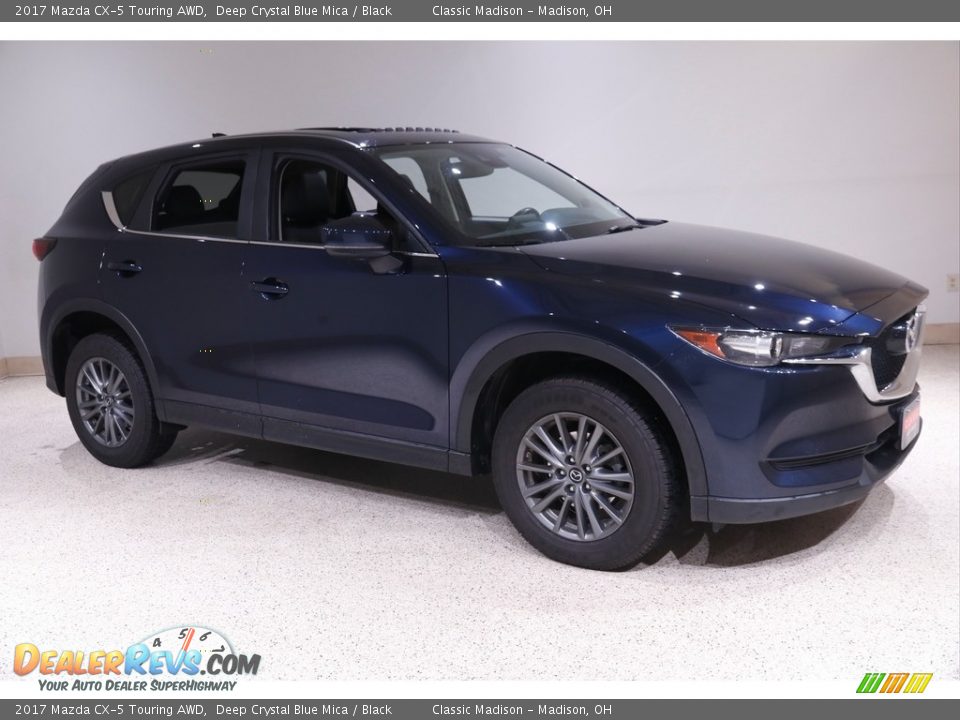 2017 Mazda CX-5 Touring AWD Deep Crystal Blue Mica / Black Photo #1