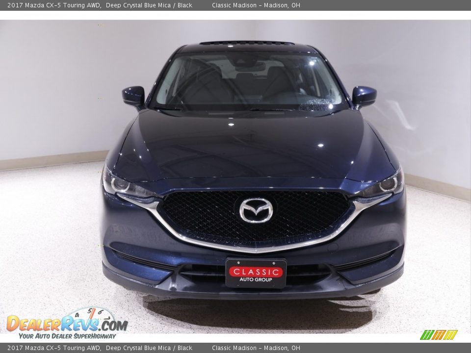 2017 Mazda CX-5 Touring AWD Deep Crystal Blue Mica / Black Photo #2