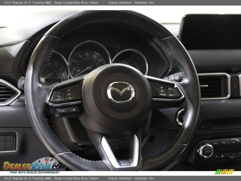 2017 Mazda CX-5 Touring AWD Deep Crystal Blue Mica / Black Photo #7