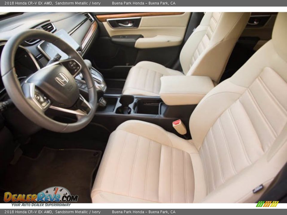 2018 Honda CR-V EX AWD Sandstorm Metallic / Ivory Photo #3