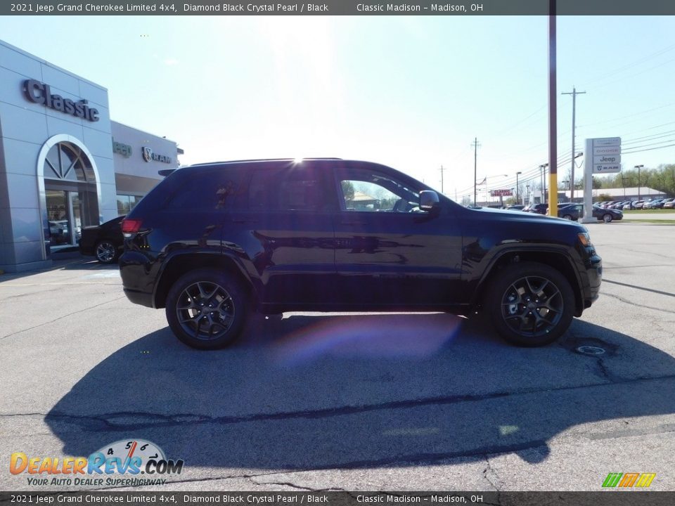 2021 Jeep Grand Cherokee Limited 4x4 Diamond Black Crystal Pearl / Black Photo #3