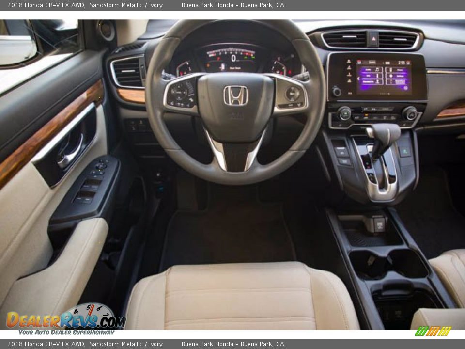 2018 Honda CR-V EX AWD Sandstorm Metallic / Ivory Photo #5