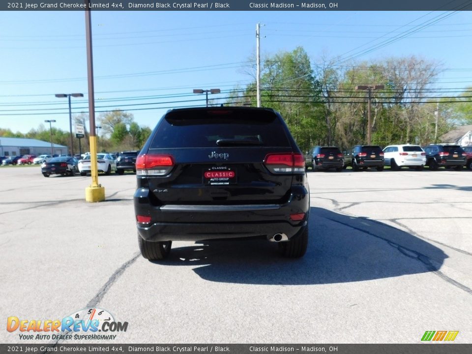 2021 Jeep Grand Cherokee Limited 4x4 Diamond Black Crystal Pearl / Black Photo #4
