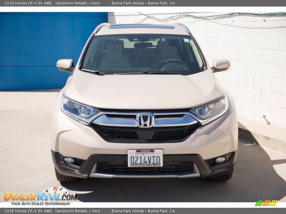 2018 Honda CR-V EX AWD Sandstorm Metallic / Ivory Photo #7