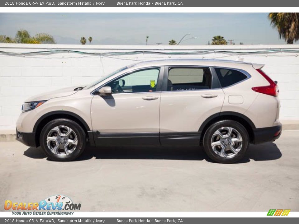2018 Honda CR-V EX AWD Sandstorm Metallic / Ivory Photo #8