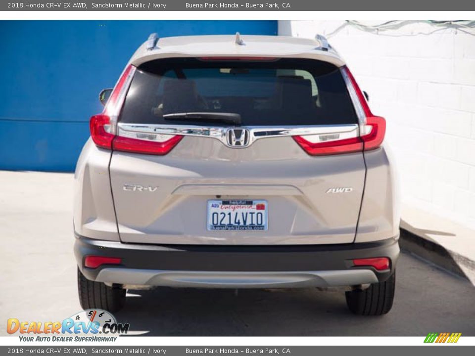 2018 Honda CR-V EX AWD Sandstorm Metallic / Ivory Photo #9