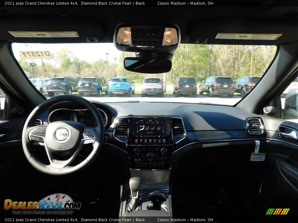 2021 Jeep Grand Cherokee Limited 4x4 Diamond Black Crystal Pearl / Black Photo #10
