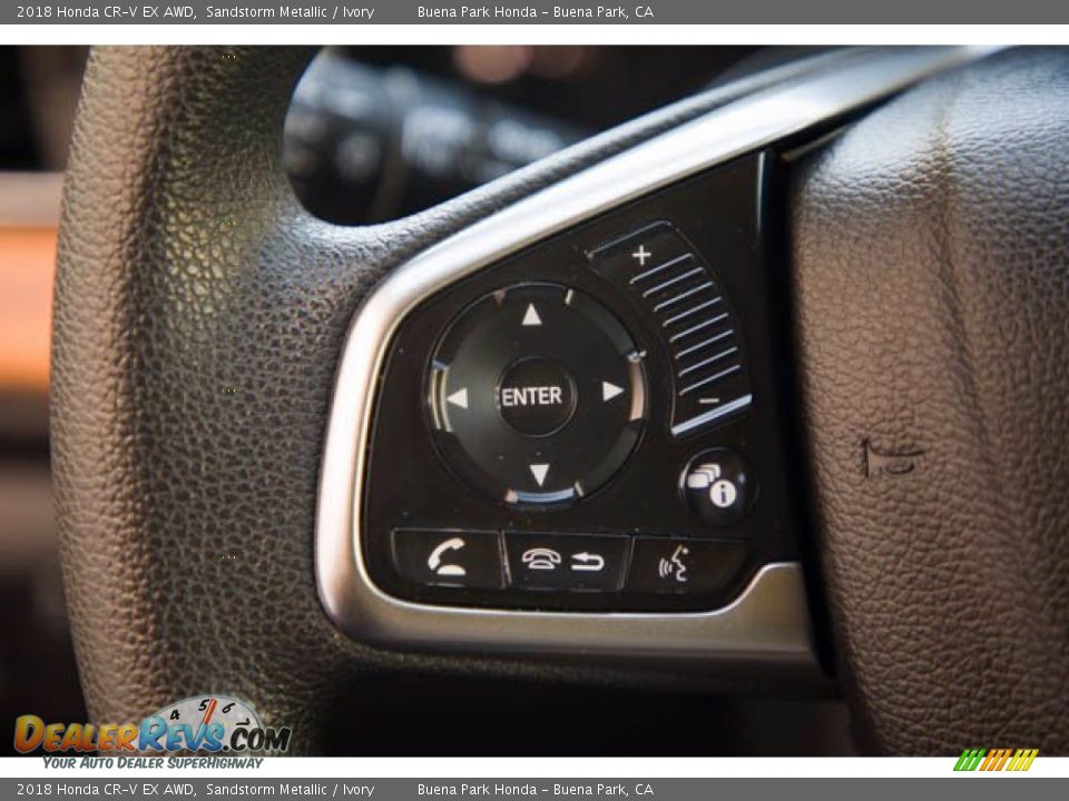 2018 Honda CR-V EX AWD Sandstorm Metallic / Ivory Photo #12