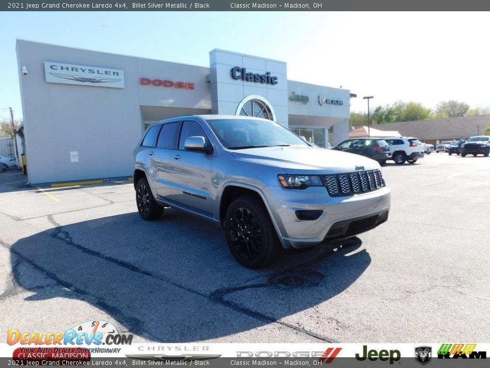 2021 Jeep Grand Cherokee Laredo 4x4 Billet Silver Metallic / Black Photo #1