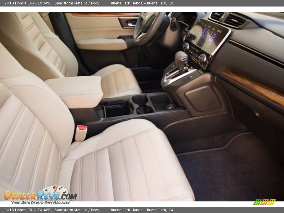 2018 Honda CR-V EX AWD Sandstorm Metallic / Ivory Photo #23