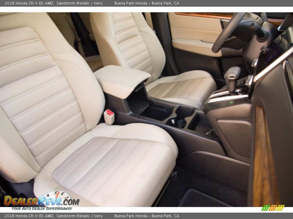 2018 Honda CR-V EX AWD Sandstorm Metallic / Ivory Photo #24