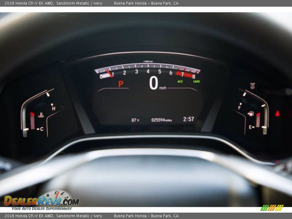 2018 Honda CR-V EX AWD Sandstorm Metallic / Ivory Photo #27