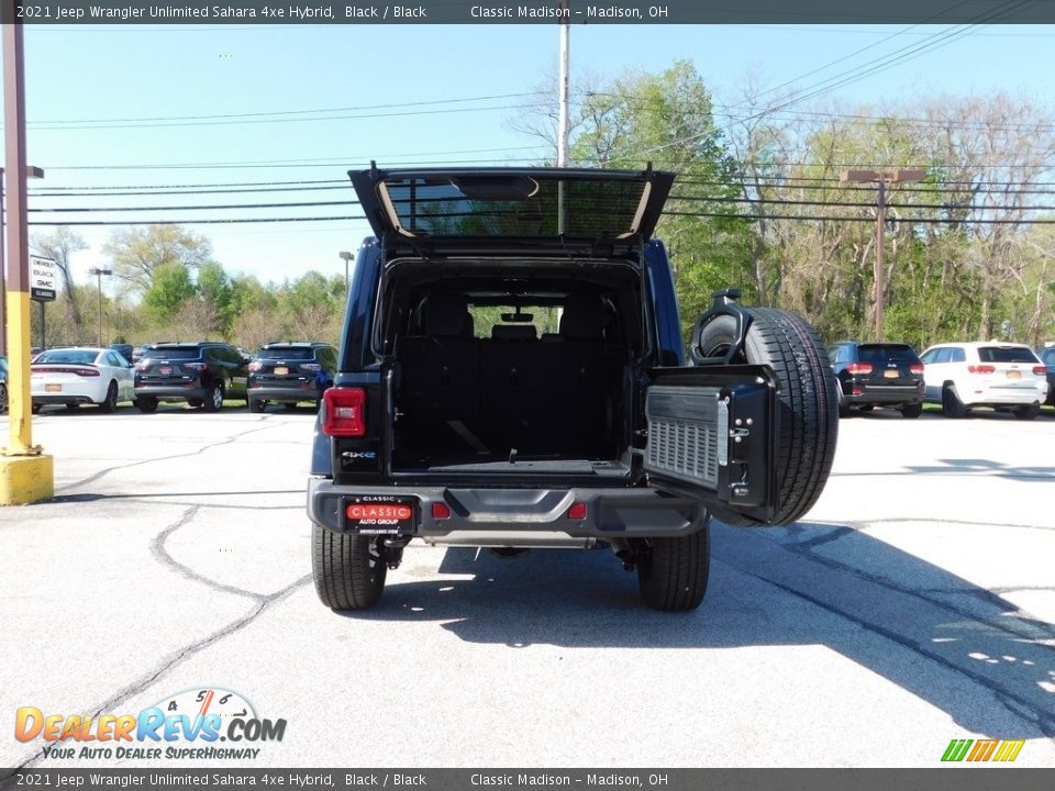 2021 Jeep Wrangler Unlimited Sahara 4xe Hybrid Black / Black Photo #5
