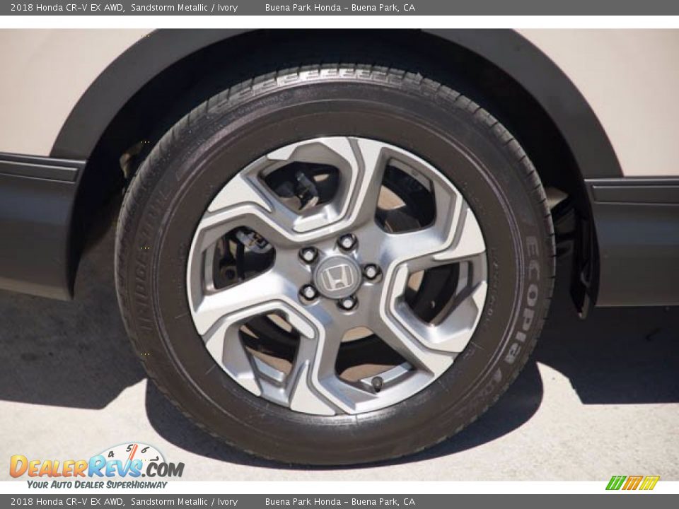2018 Honda CR-V EX AWD Sandstorm Metallic / Ivory Photo #33