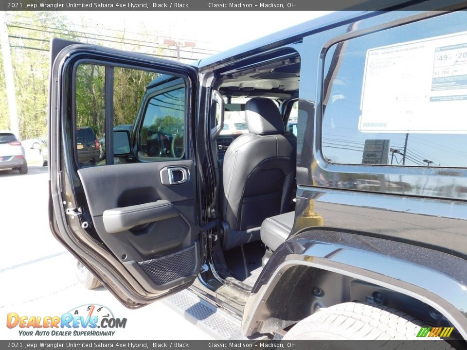 2021 Jeep Wrangler Unlimited Sahara 4xe Hybrid Black / Black Photo #6
