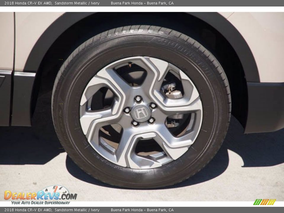 2018 Honda CR-V EX AWD Sandstorm Metallic / Ivory Photo #34