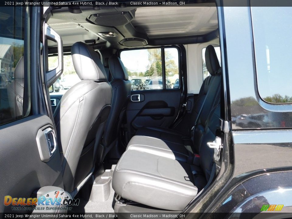 2021 Jeep Wrangler Unlimited Sahara 4xe Hybrid Black / Black Photo #7