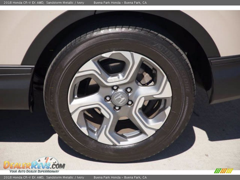 2018 Honda CR-V EX AWD Sandstorm Metallic / Ivory Photo #35
