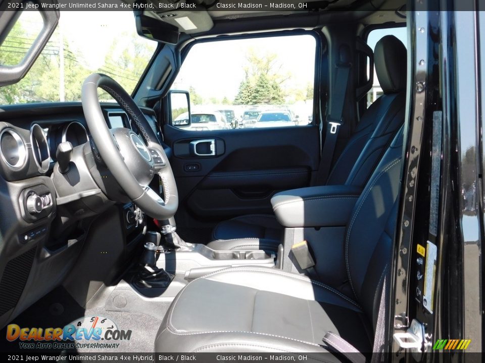 2021 Jeep Wrangler Unlimited Sahara 4xe Hybrid Black / Black Photo #9
