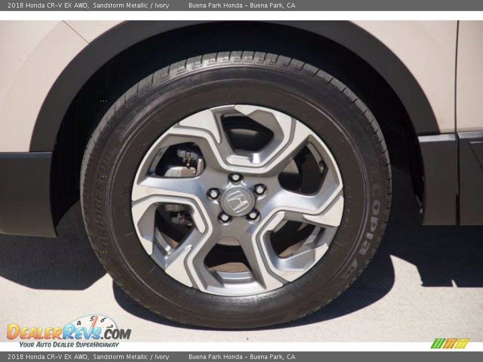 2018 Honda CR-V EX AWD Sandstorm Metallic / Ivory Photo #36
