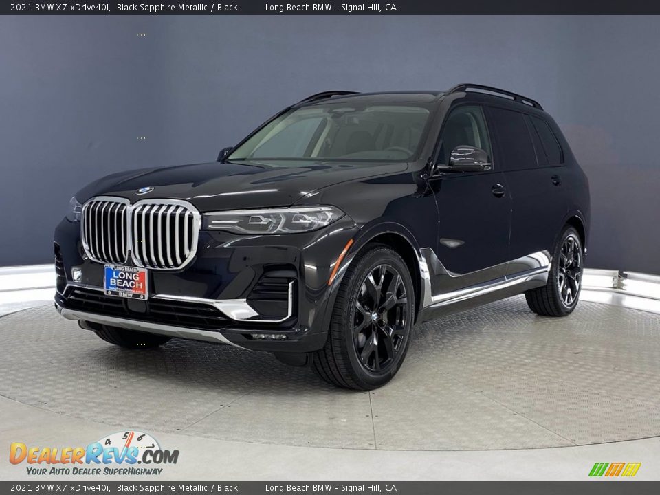 2021 BMW X7 xDrive40i Black Sapphire Metallic / Black Photo #3