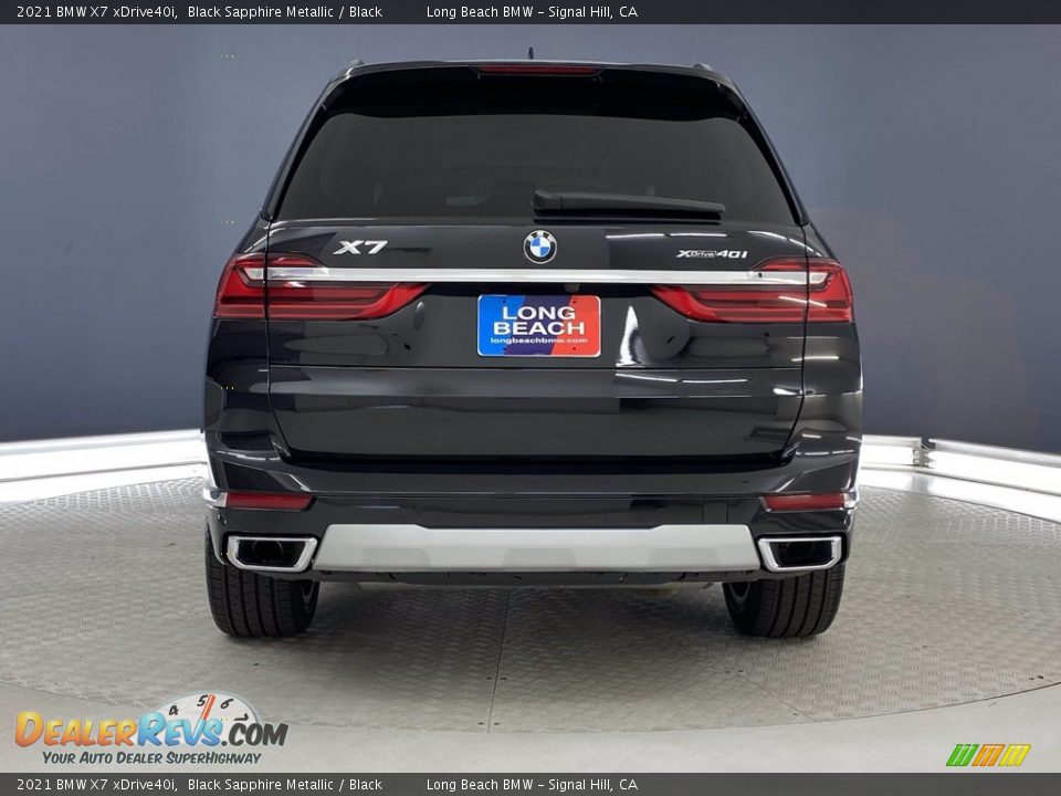 2021 BMW X7 xDrive40i Black Sapphire Metallic / Black Photo #4