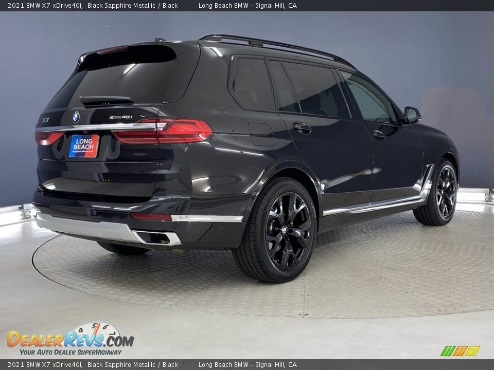 2021 BMW X7 xDrive40i Black Sapphire Metallic / Black Photo #5