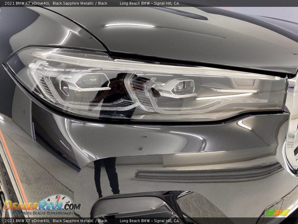 2021 BMW X7 xDrive40i Black Sapphire Metallic / Black Photo #7