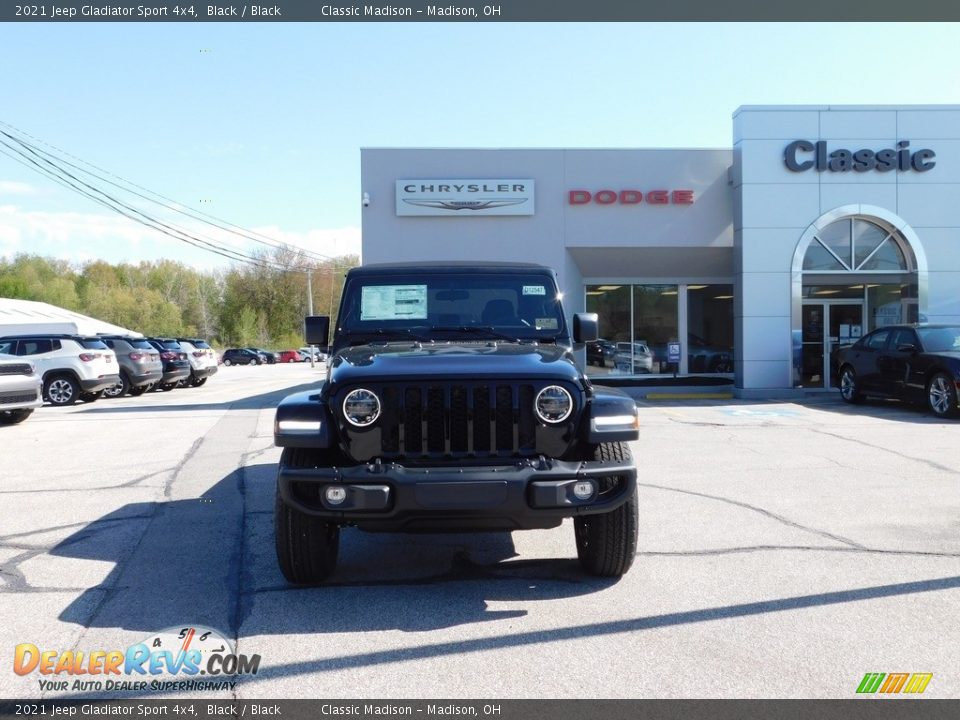 2021 Jeep Gladiator Sport 4x4 Black / Black Photo #2