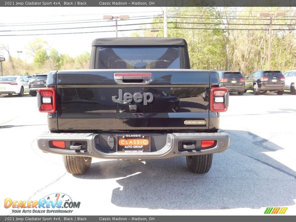 2021 Jeep Gladiator Sport 4x4 Black / Black Photo #4