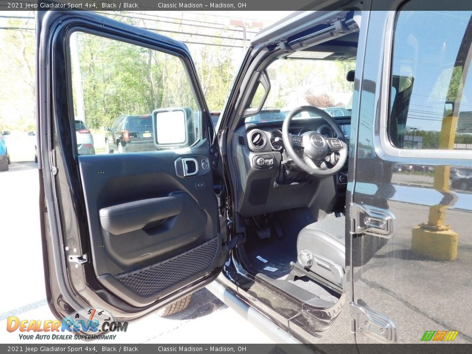 2021 Jeep Gladiator Sport 4x4 Black / Black Photo #8