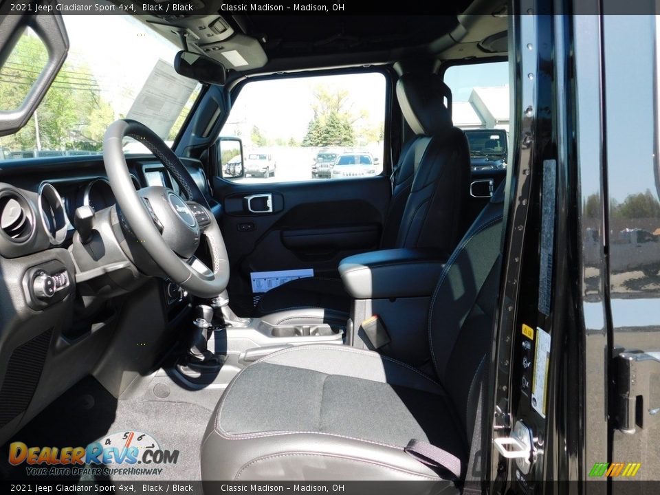 2021 Jeep Gladiator Sport 4x4 Black / Black Photo #9