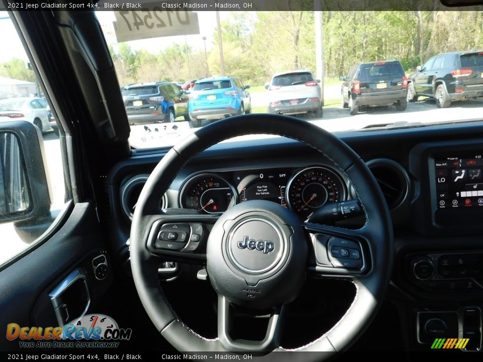 2021 Jeep Gladiator Sport 4x4 Black / Black Photo #12