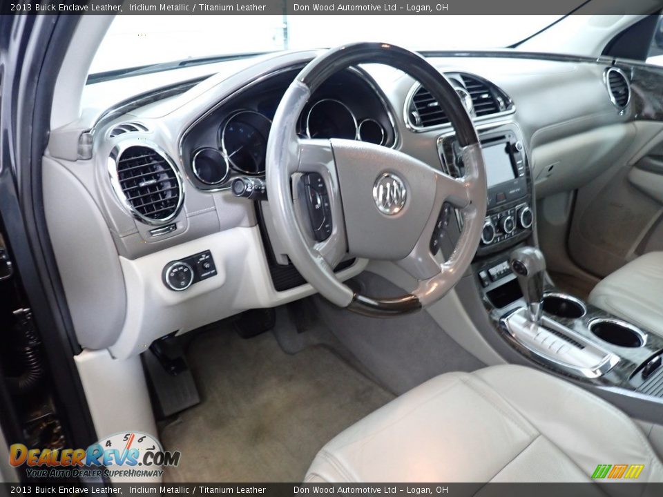 2013 Buick Enclave Leather Iridium Metallic / Titanium Leather Photo #27